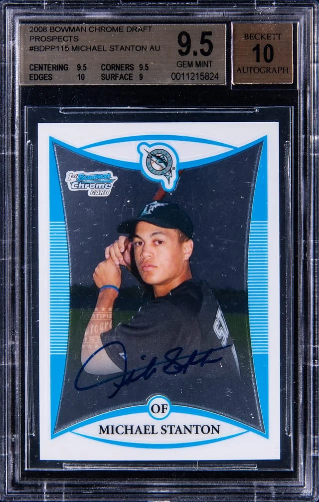 2008 Bowman Chrome Draft Mike Stanton Prospects Autograph #BDPP115 card image