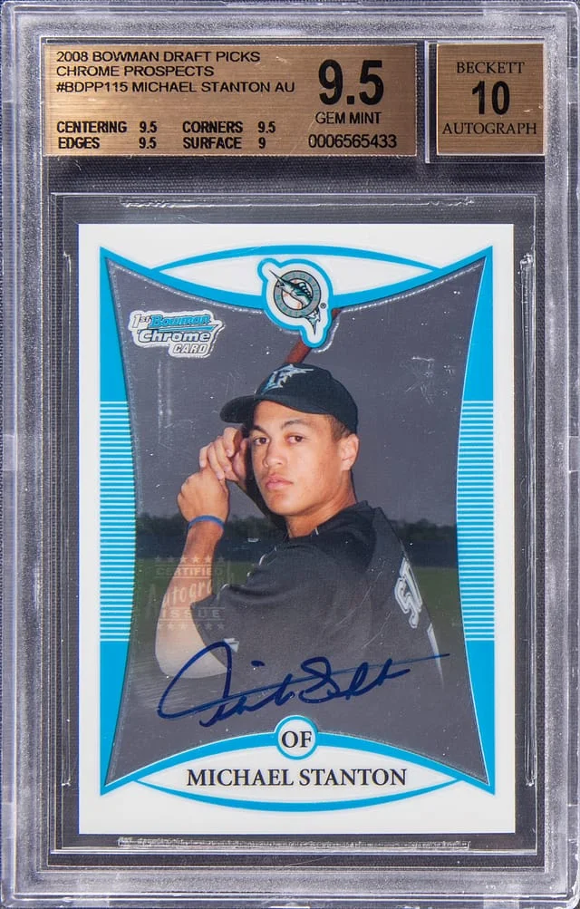 2008 Bowman Draft Picks Giancarlo (Michael) Stanton Chrome Prospects #BDPP115 card image