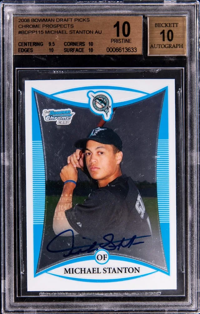 2008 Bowman Draft Picks Giancarlo Stanton Chrome Prospects #BDPP115 card image
