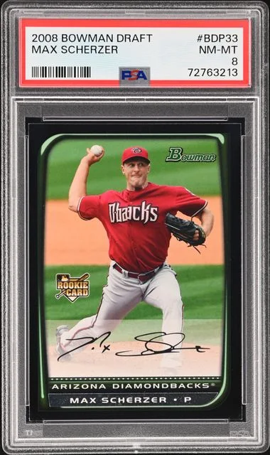 2008 Bowman Draft Picks Max Scherzer #BDP33 card image