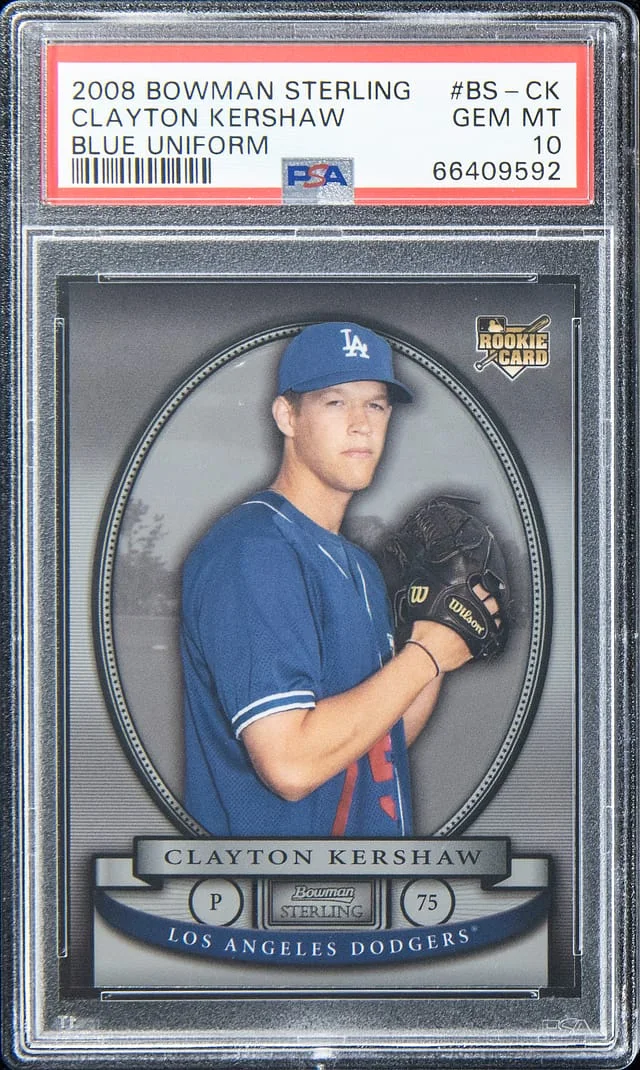 2008 Bowman Sterling Clayton Kershaw Blue Uniform #BS-CK card image