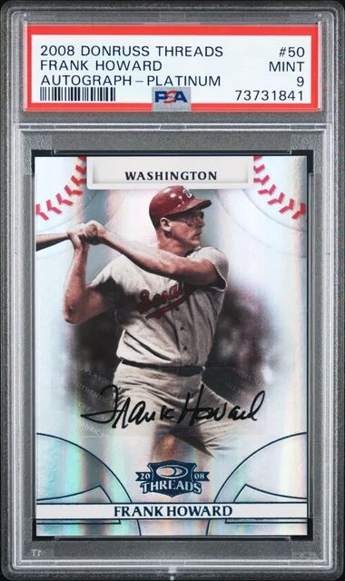 2008 Donruss Frank Howard Threads Autograph-Platinum #50 card image