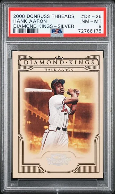 2008 Donruss Hank Aaron Threads Diamond Kings Silver #DK-26 card image