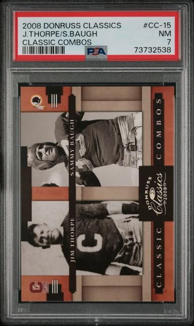 2008 Donruss Jim Thorpe/Sammy Baugh Classics Classic Combos Silver #CC-15 card image