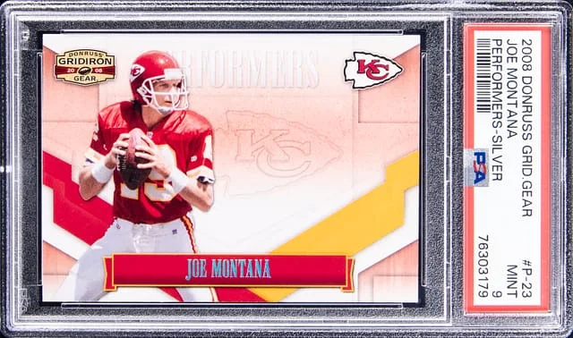 2008 Donruss Joe Montana Gridiron Gear Performers Silver #P-23 card image