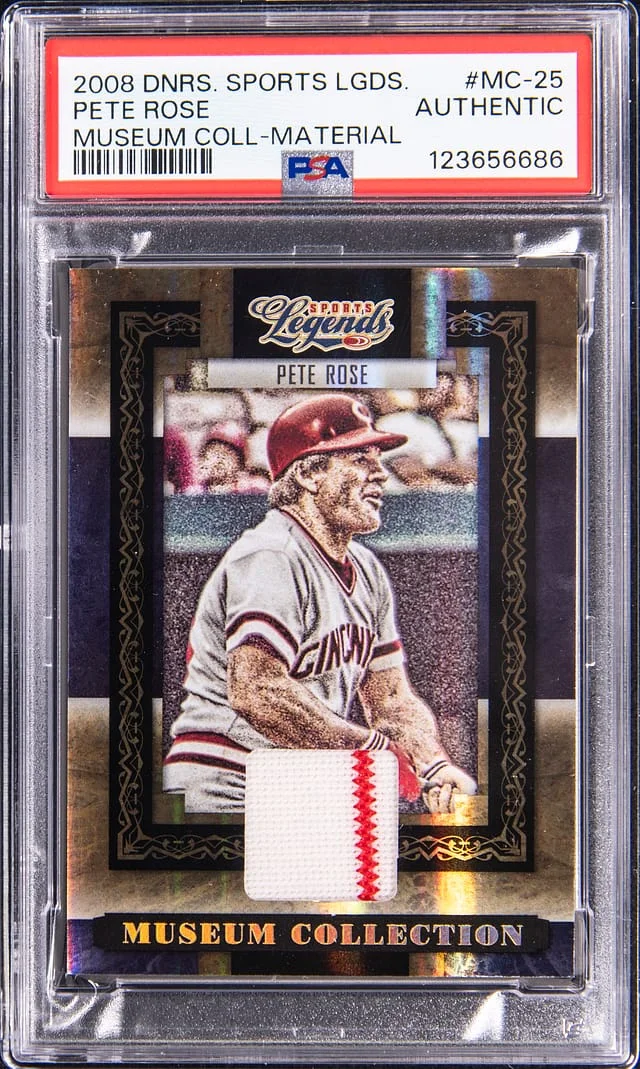 2008 Donruss Pete Rose Sports Legends Museum Collection Material #MC-25 card image