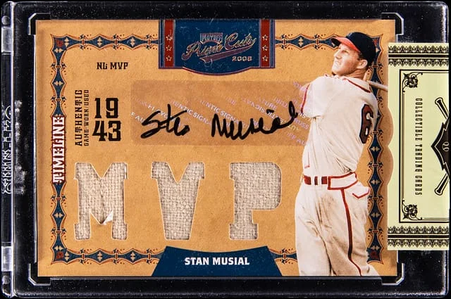 2008 Donruss Stan Musial Playoff Prime Cuts Signature Patch #1 card image