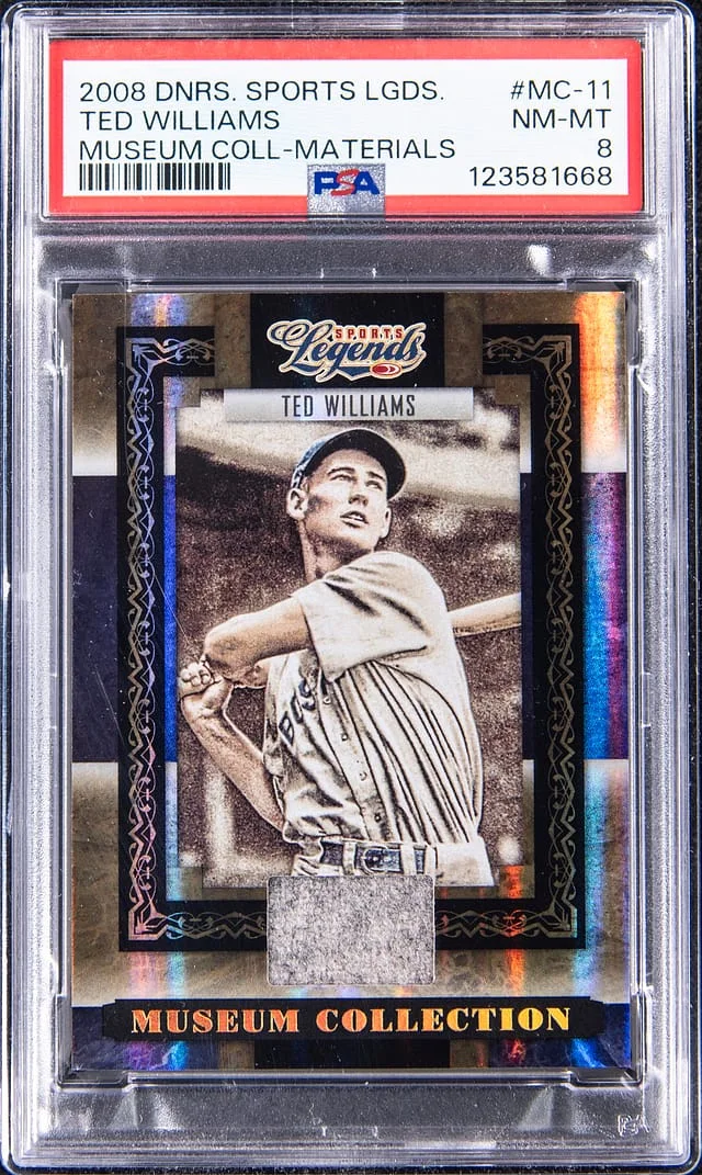2008 Donruss Ted Williams Sports Legends Museum Collection Materials #MC-11 card image