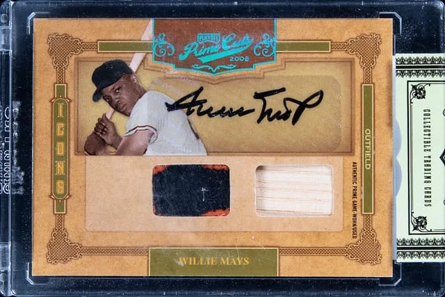 2008 Donruss Willie Mays Playoff Prime Cuts Icon Materials #3 card image