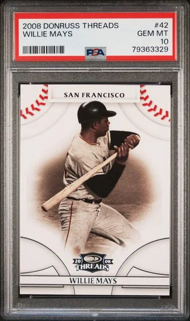 2008 Donruss Willie Mays Threads #42 card image