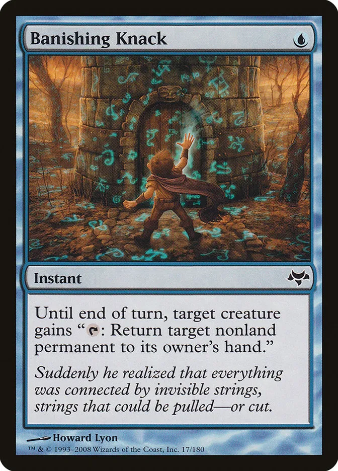 2008 Eventide Banishing Knack common #17 unlisted card image