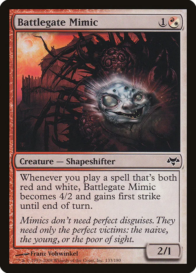 2008 Eventide Battlegate Mimic common #133 unlisted card image