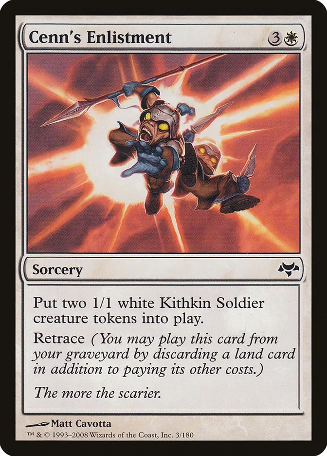 2008 Eventide Cenn's Enlistment common #3 unlisted card image