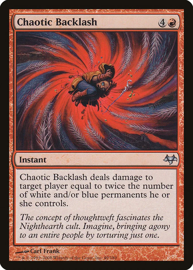 2008 Eventide Chaotic Backlash uncommon #49 unlisted card image