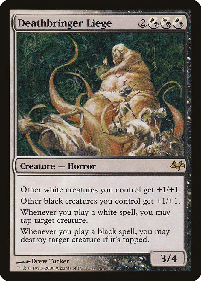 2008 Eventide Deathbringer Liege rare #85 unlisted card image