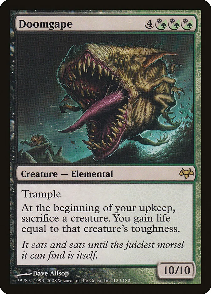 2008 Eventide Doomgape rare #120 unlisted card image