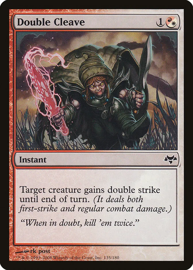 2008 Eventide Double Cleave common #135 unlisted card image
