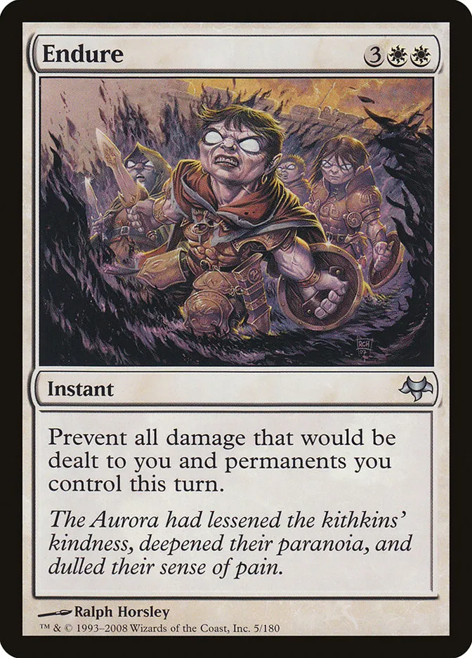 2008 Eventide Endure uncommon #5 unlisted card image