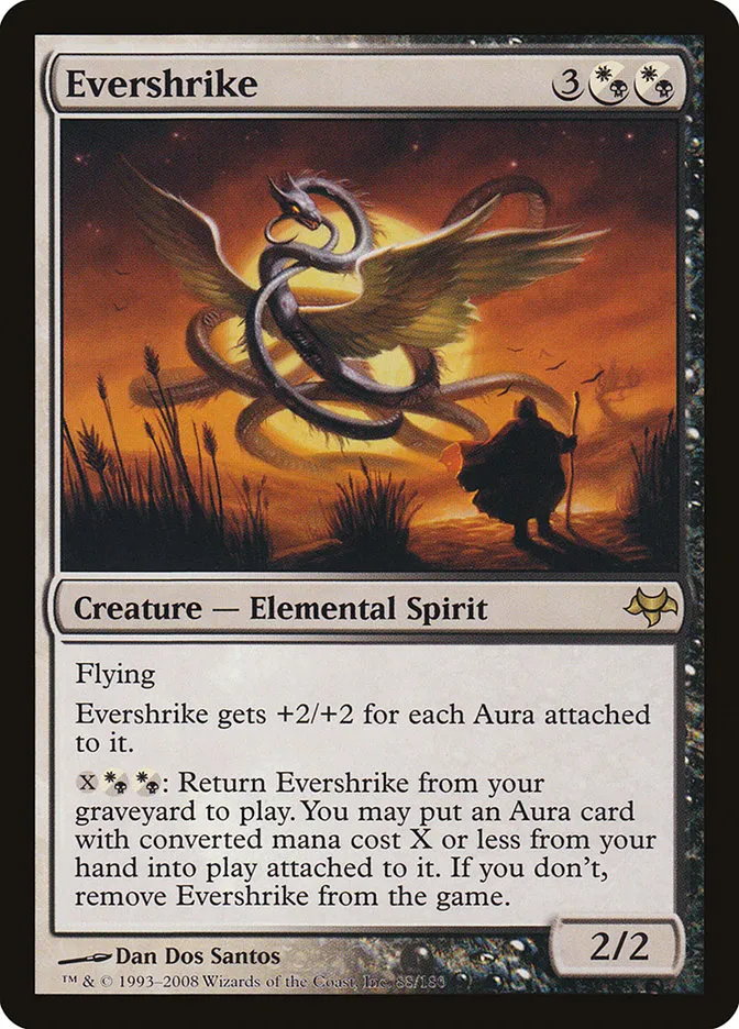 2008 Eventide Evershrike rare #88 unlisted card image