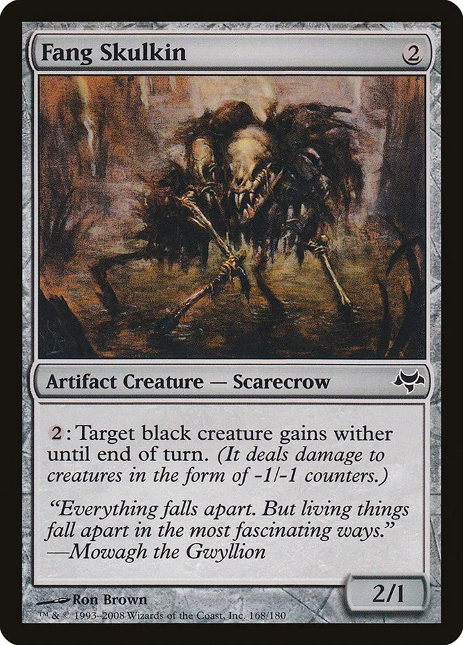 2008 Eventide Fang Skulkin common #168 unlisted card image