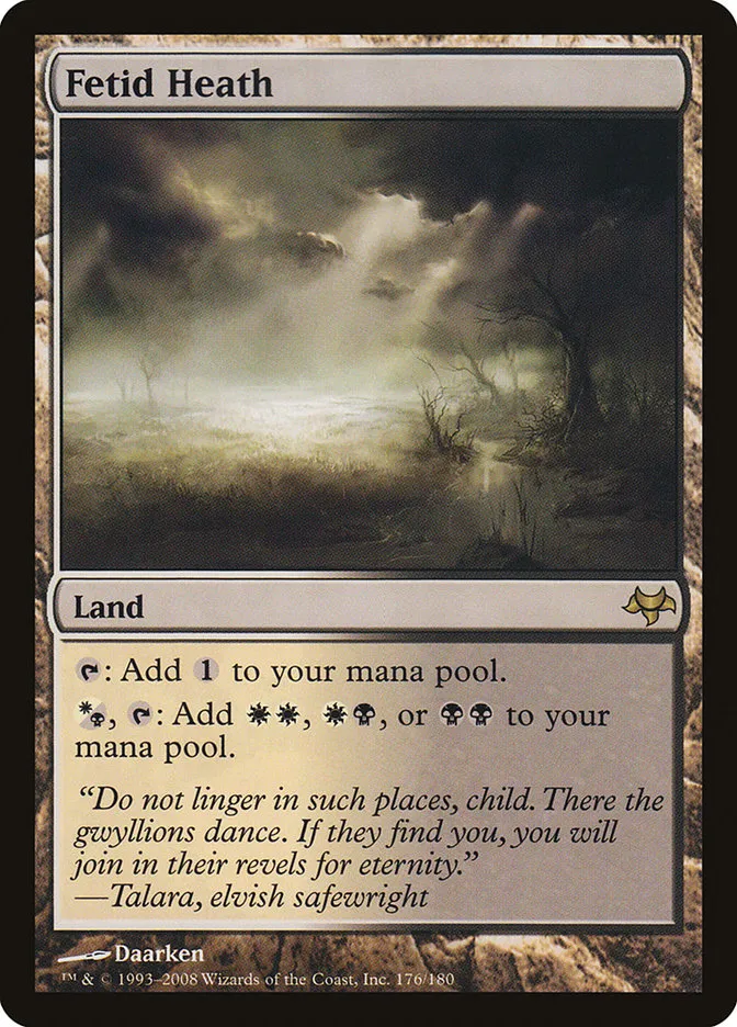 2008 Eventide Fetid Heath rare #176 unlisted card image