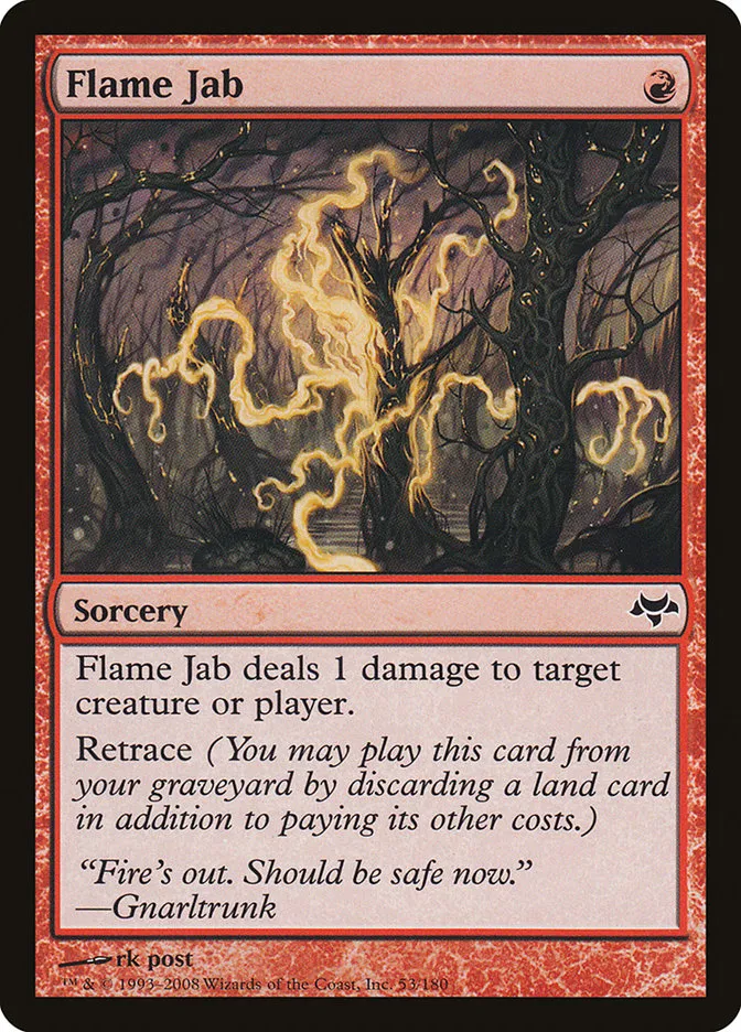 2008 Eventide Flame Jab common #53 unlisted card image