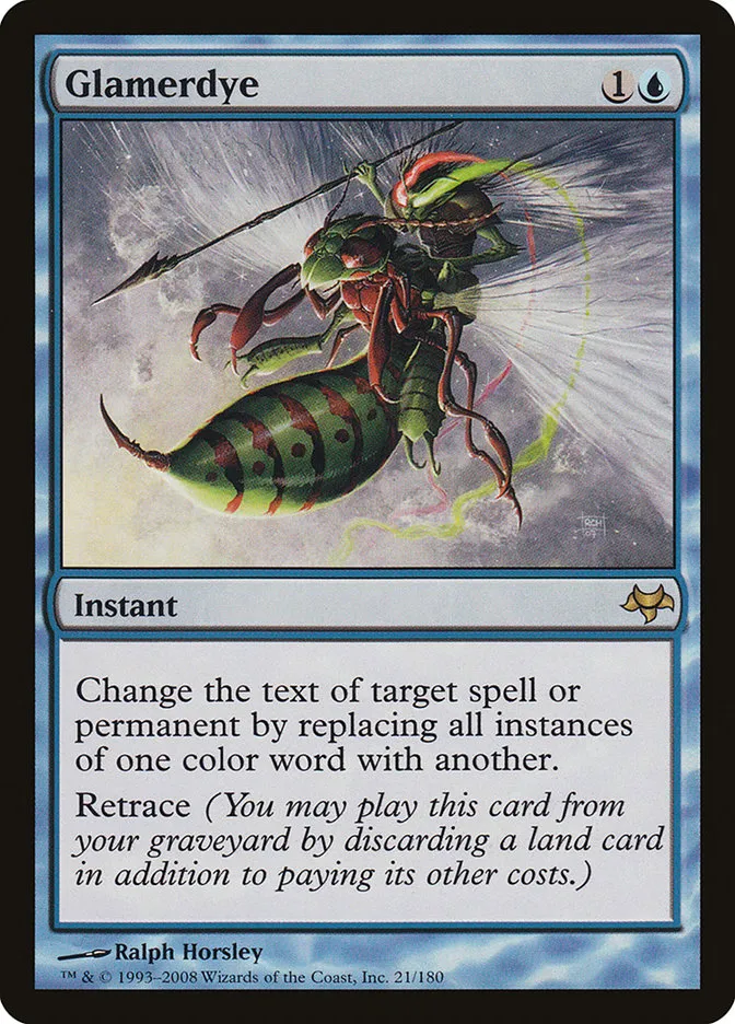2008 Eventide Glamerdye rare #21 unlisted card image