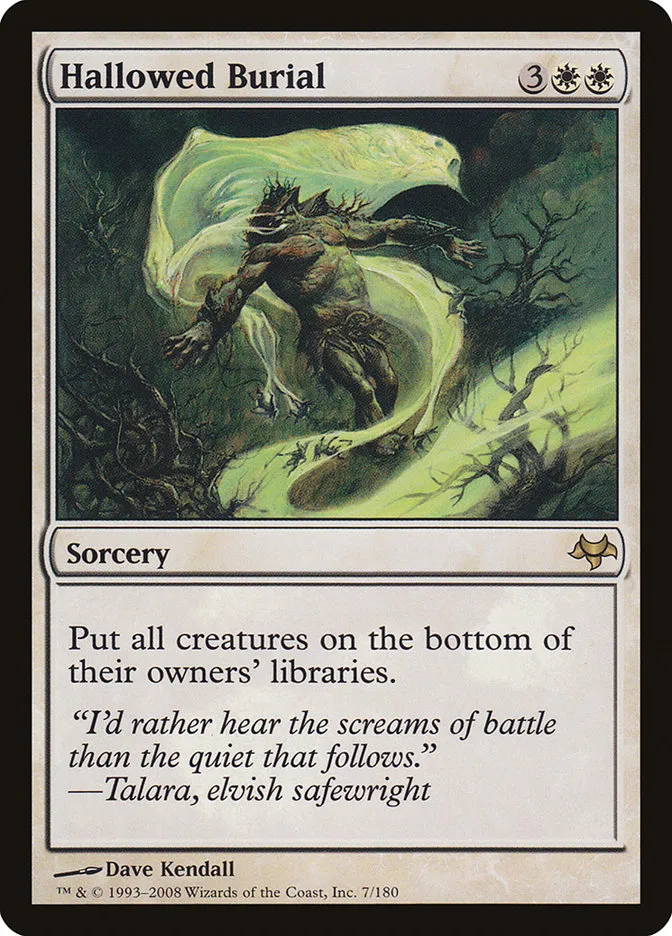 2008 Eventide Hallowed Burial rare #7 unlisted card image