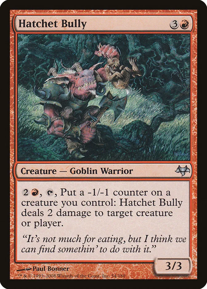 2008 Eventide Hatchet Bully uncommon #54 unlisted card image