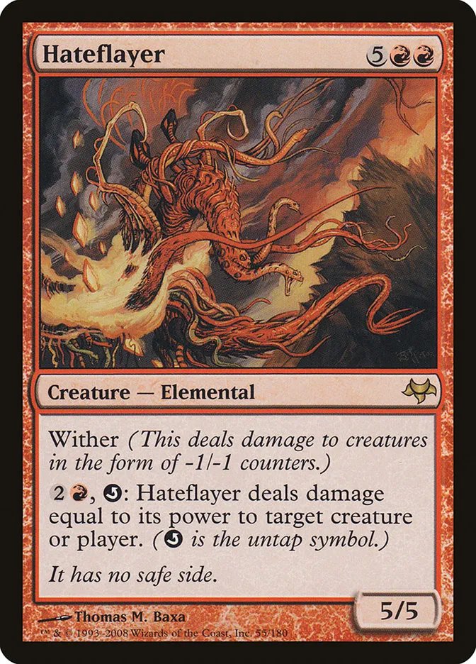 2008 Eventide Hateflayer rare #55 unlisted card image