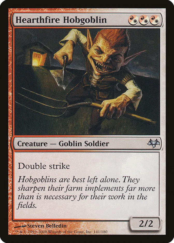 2008 Eventide Hearthfire Hobgoblin uncommon #141 unlisted card image