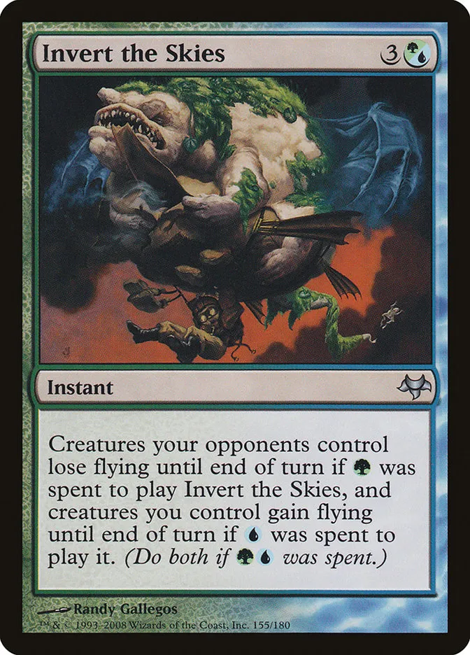 2008 Eventide Invert the Skies uncommon #155 unlisted card image