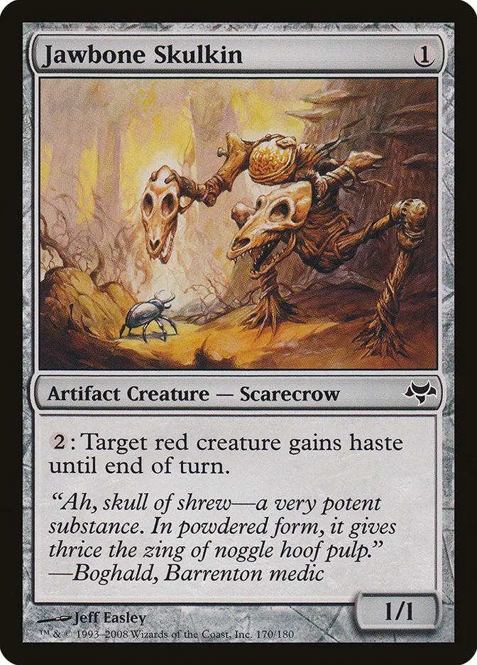 2008 Eventide Jawbone Skulkin common #170 unlisted card image