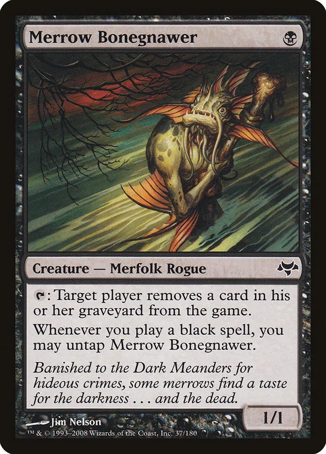 2008 Eventide Merrow Bonegnawer common #37 unlisted card image