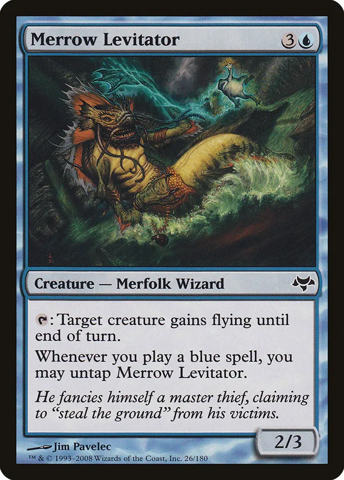 2008 Eventide Merrow Levitator common #26 unlisted card image