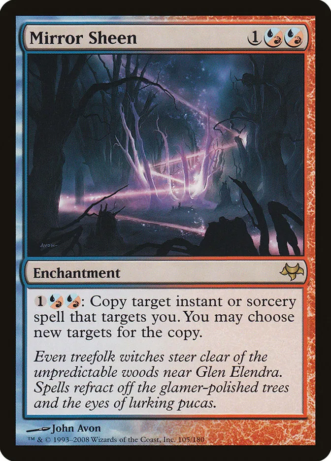2008 Eventide Mirror Sheen rare #105 unlisted card image