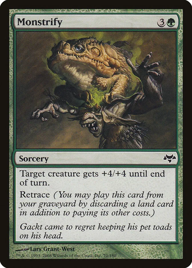 2008 Eventide Monstrify common #70 unlisted card image