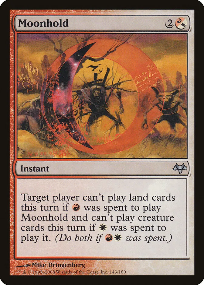 2008 Eventide Moonhold uncommon #143 unlisted card image