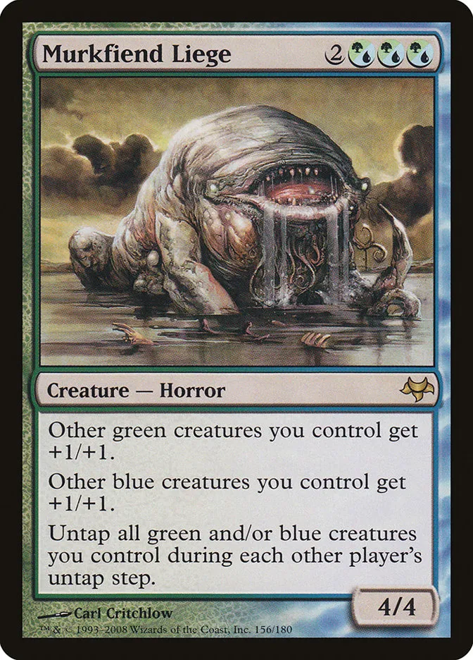 2008 Eventide Murkfiend Liege rare #156 unlisted card image