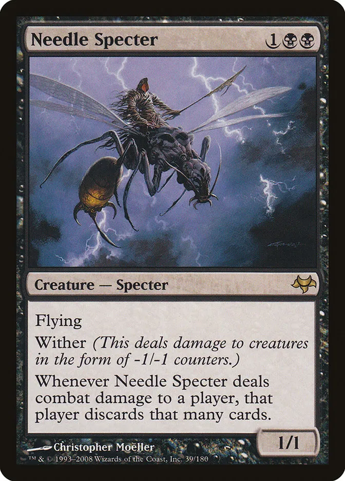 2008 Eventide Needle Specter rare #39 unlisted card image