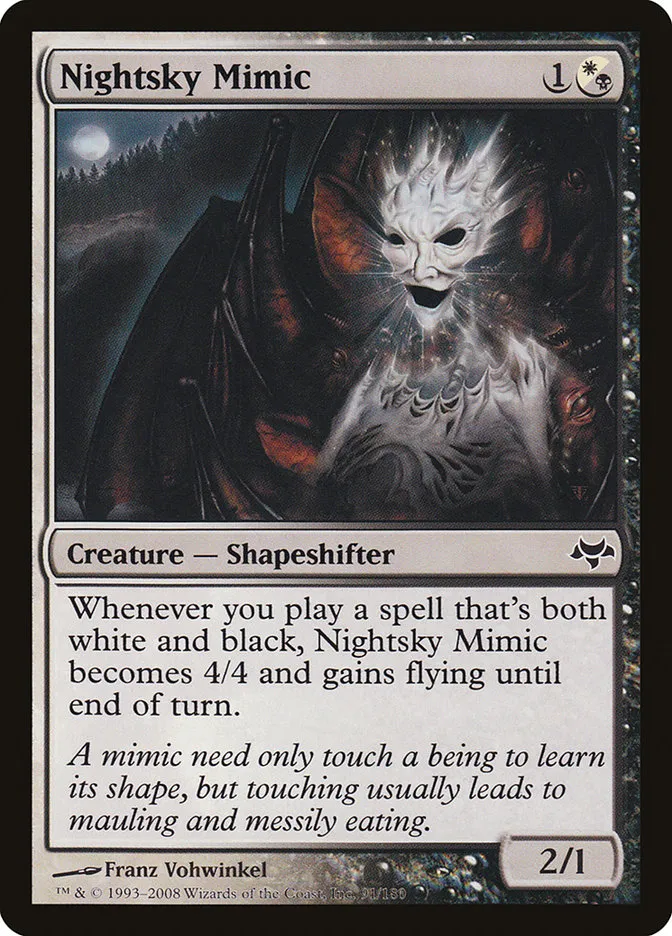 2008 Eventide Nightsky Mimic common #91 unlisted card image