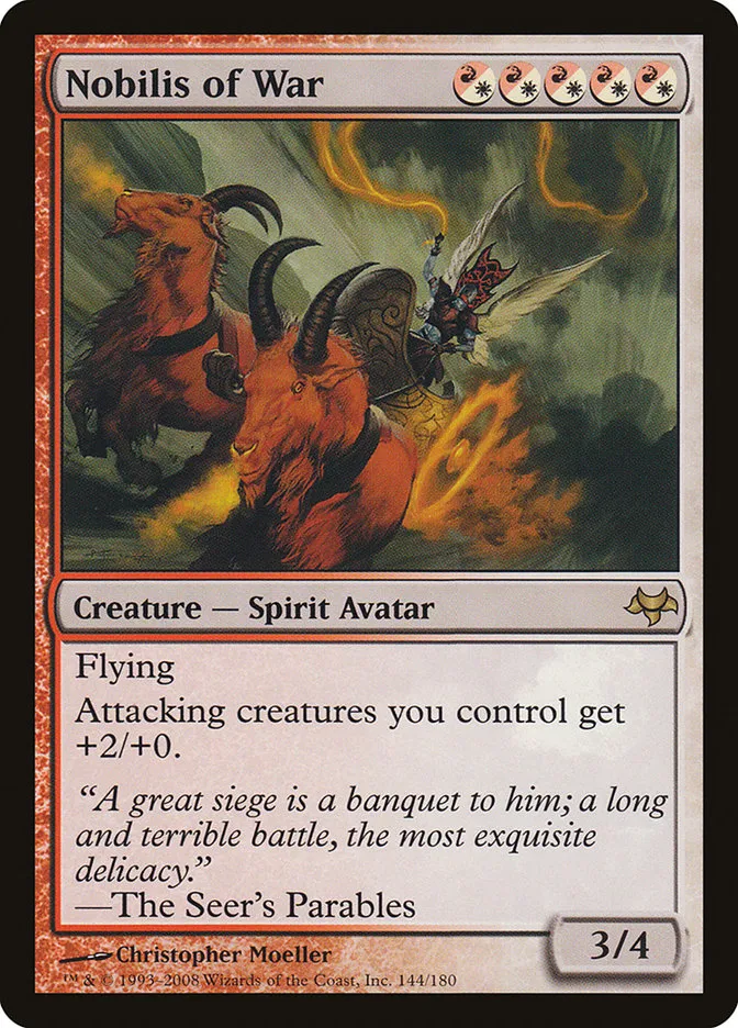2008 Eventide Nobilis of War rare #144 unlisted card image