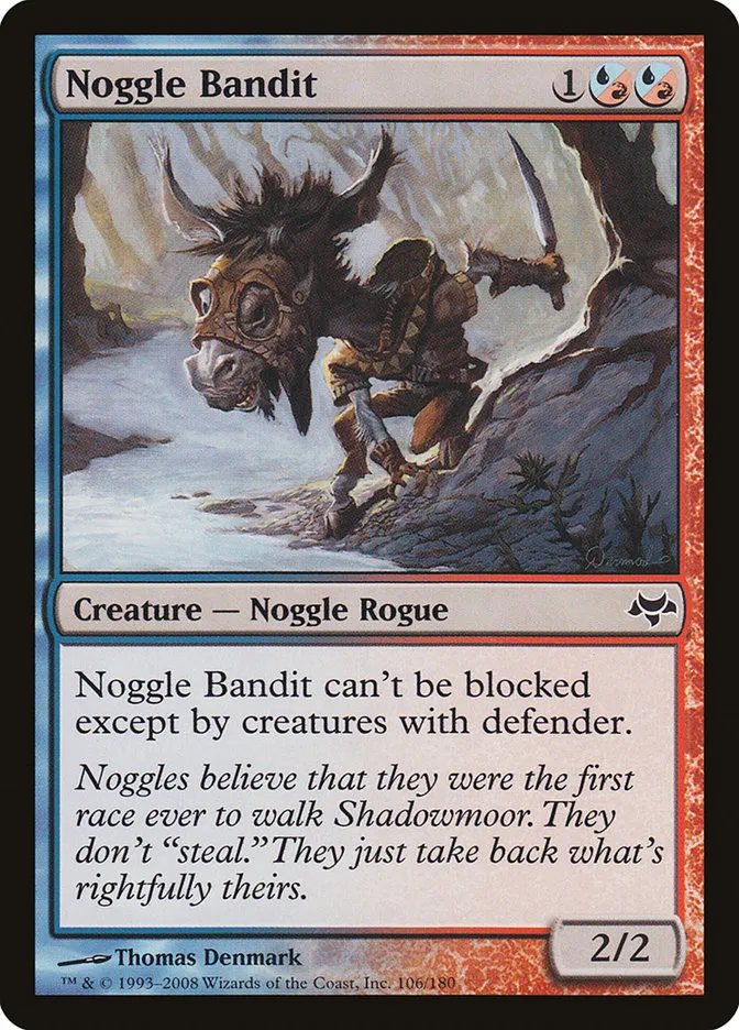 2008 Eventide Noggle Bandit common #106 unlisted card image