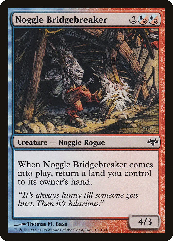 2008 Eventide Noggle Bridgebreaker common #107 unlisted card image