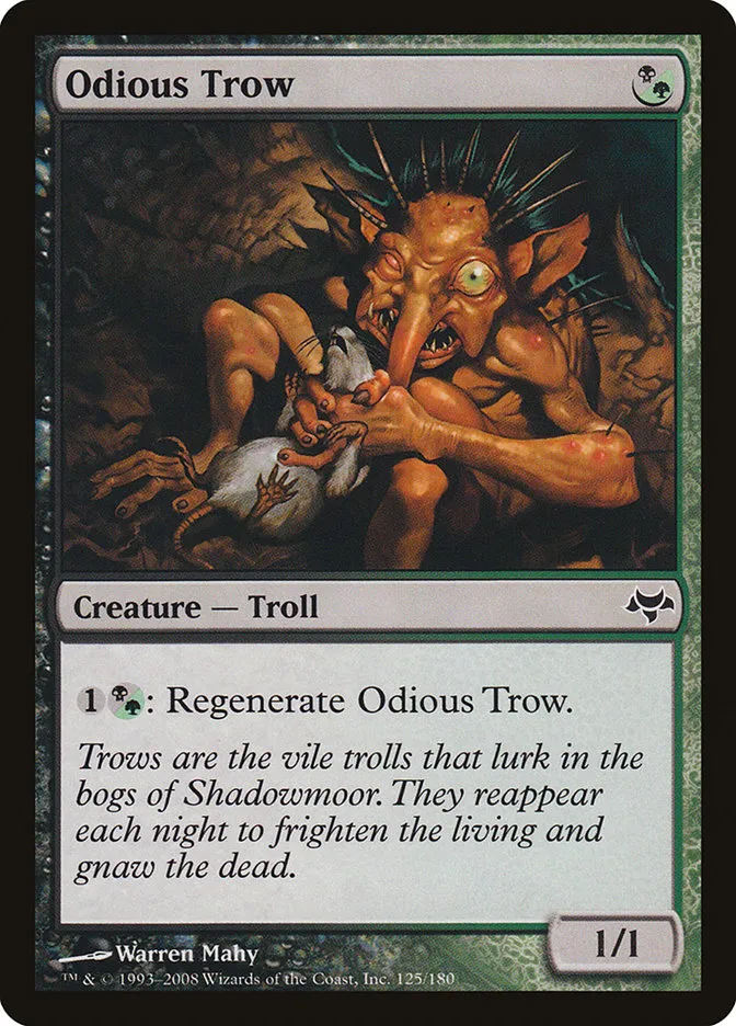 2008 Eventide Odious Trow common #125 unlisted card image