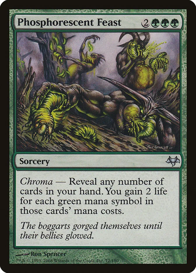 2008 Eventide Phosphorescent Feast uncommon #72 unlisted card image