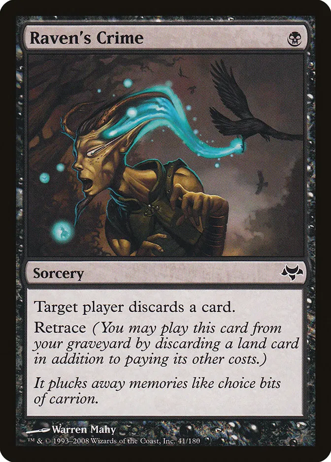 2008 Eventide Raven's Crime common #41 unlisted card image