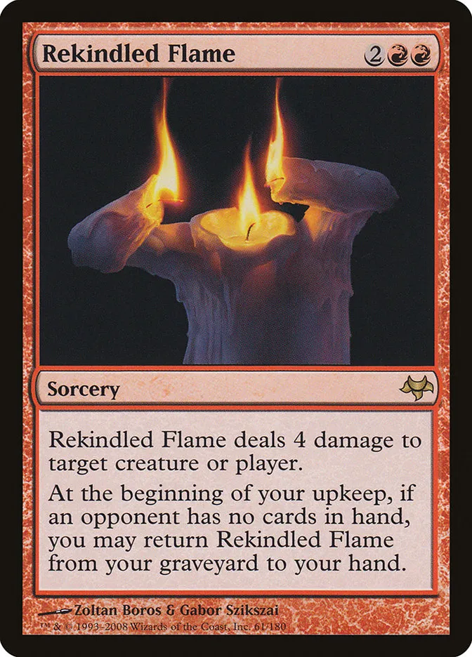 2008 Eventide Rekindled Flame rare #61 unlisted card image