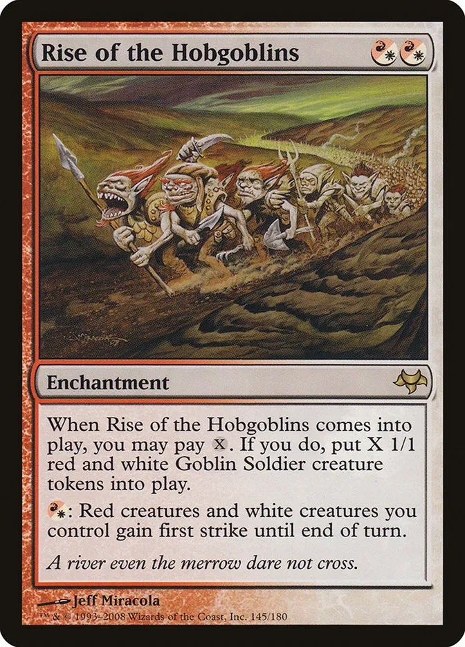 2008 Eventide Rise of the Hobgoblins rare #145 unlisted card image
