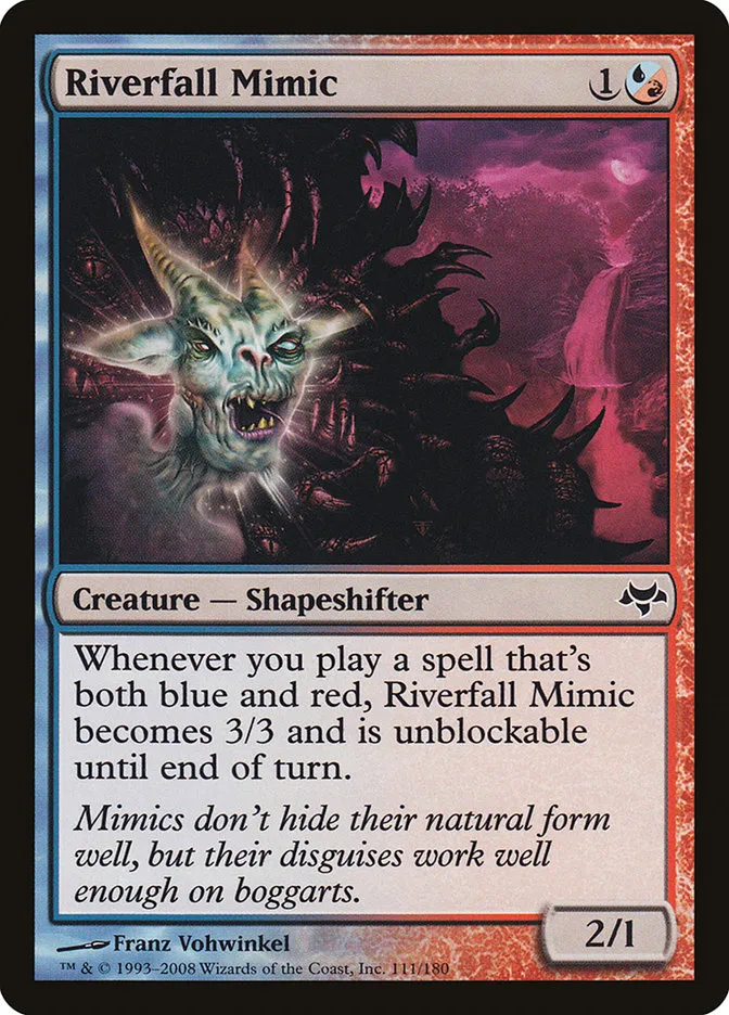 2008 Eventide Riverfall Mimic common #111 unlisted card image